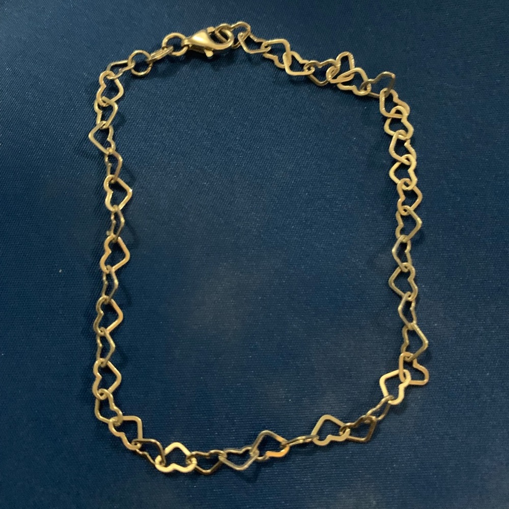Sterling Silver Heart Anklet